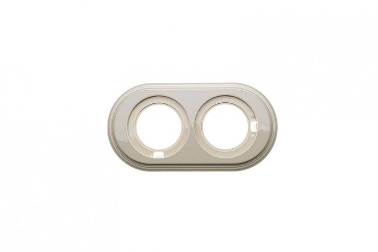 Рамка 2-м Лизетта ретро ABS-пластик сл. кость Bironi BF1-620-211