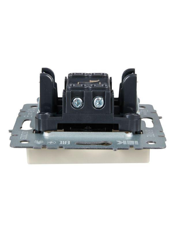 Выключатель 1-кл. СП BRITE ВС10-1-4-БрКр 10А самовозвратн. механизм беж. IEK BR-V14-0-10-K10