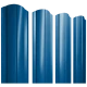 Штакетник круглый с фигурным резом 0,4х128x1500мм GRAND LINE RAL 5005
