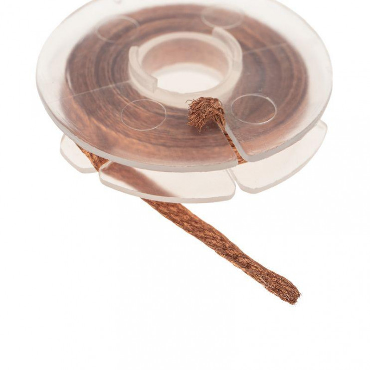 Лента медная для удаления припоя d2.5мм 1.5м Rexant 09-3003