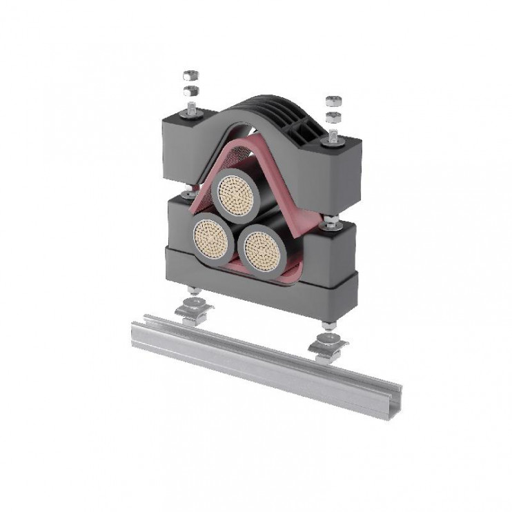 Крепление для кабеля высоковольтное усиленное d85-110мм VKK3-85-110 КМ LO24134