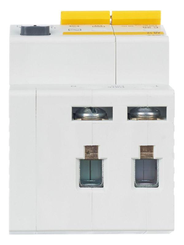 Выключатель автоматический дифференциального тока 2п C 25А 100мА тип AC 4.5кА АД-12 KARAT IEK MAD10-2-025-C-100