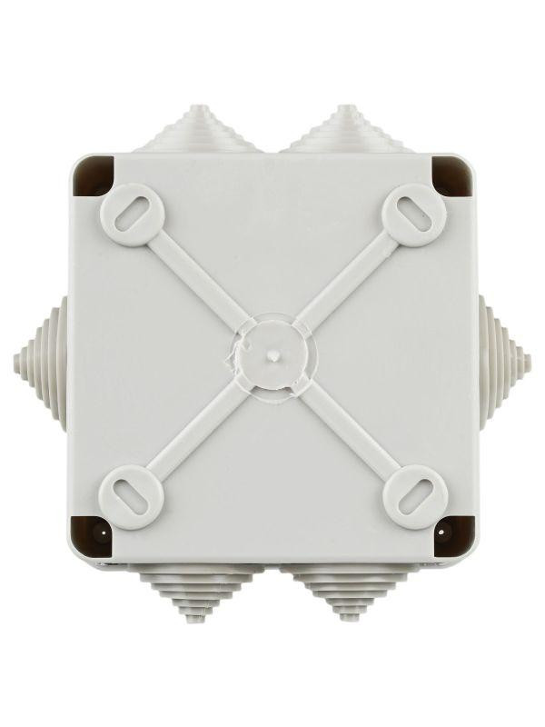 Коробка распаячная ОП КМ 100х100х45 IP44 6 вводов (RAL7035) IEK UKO11-100-100-045-K41-44