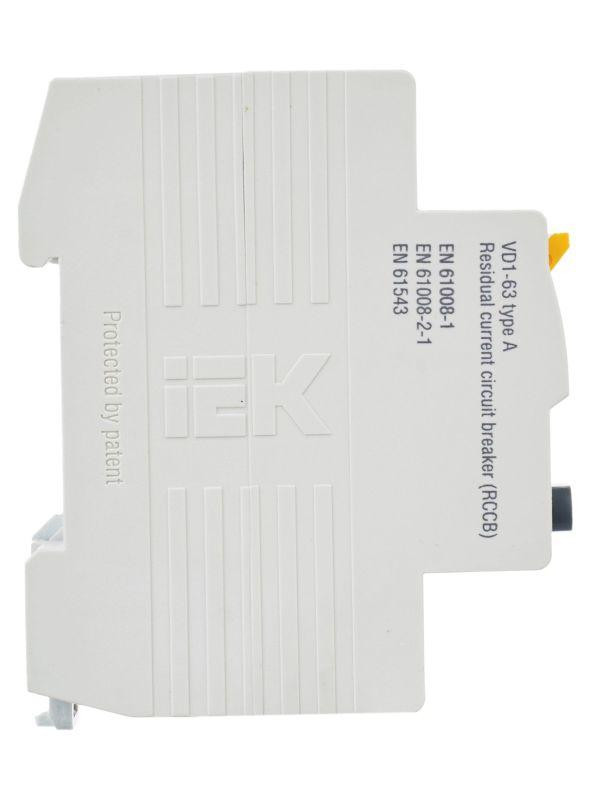 Выключатель дифференциального тока (УЗО) 2п 25А 30мА тип A ВД1-63 KARAT IEK MDV11-2-025-030