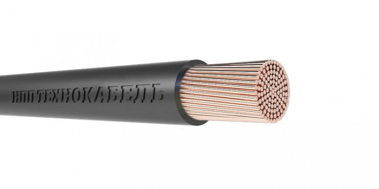 Провод ПуГВнг(А)-LS 1х4 450/750В Ч (бухта) (м) Технокабель 00-00149407