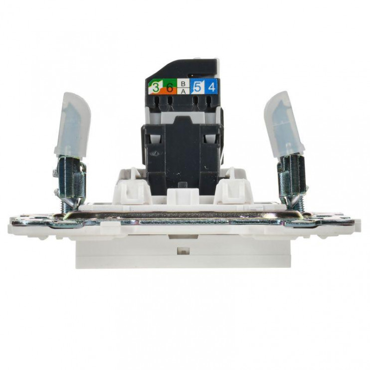 Розетка компьютерная RJ45 кат.5E SKANDY SK-K01W арктич. бел. IEK SK-K10-1-K01