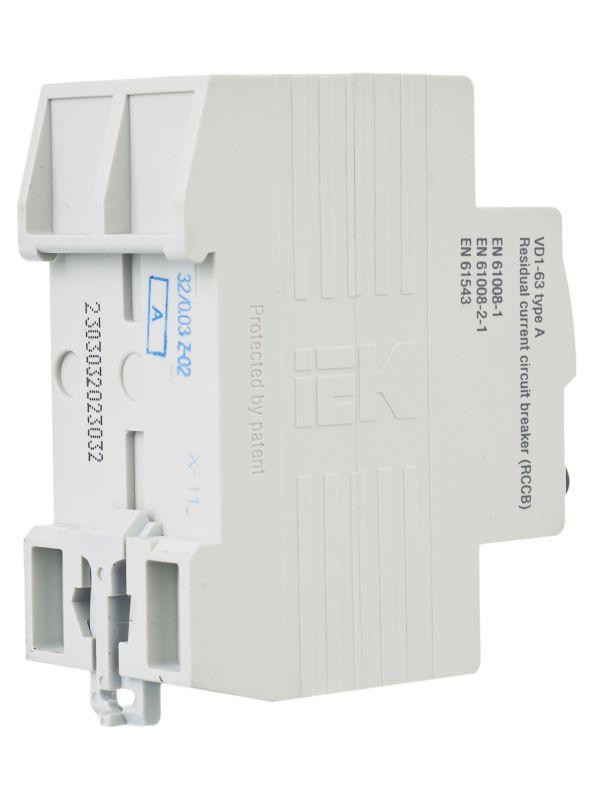 Выключатель дифференциального тока (УЗО) 2п 32А 30мА тип A ВД1-63 KARAT IEK MDV11-2-032-030