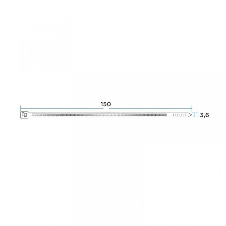Хомут кабельный 3.6х150 нейл. черн. (уп.100шт) Rexant 07-0151-4