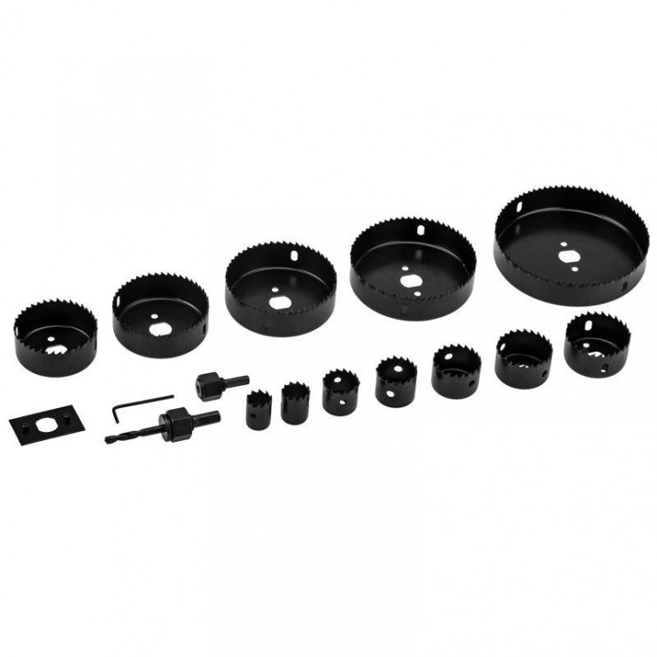 Набор кольцевых пил по дереву 19-127мм 16 предметов Kranz KR-92-0253