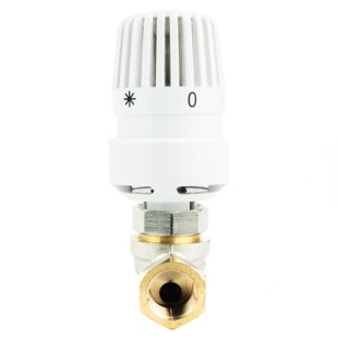 Клапан термостатический Heizen TGD 1101-15 прямой 1/2 с головкой TW-1