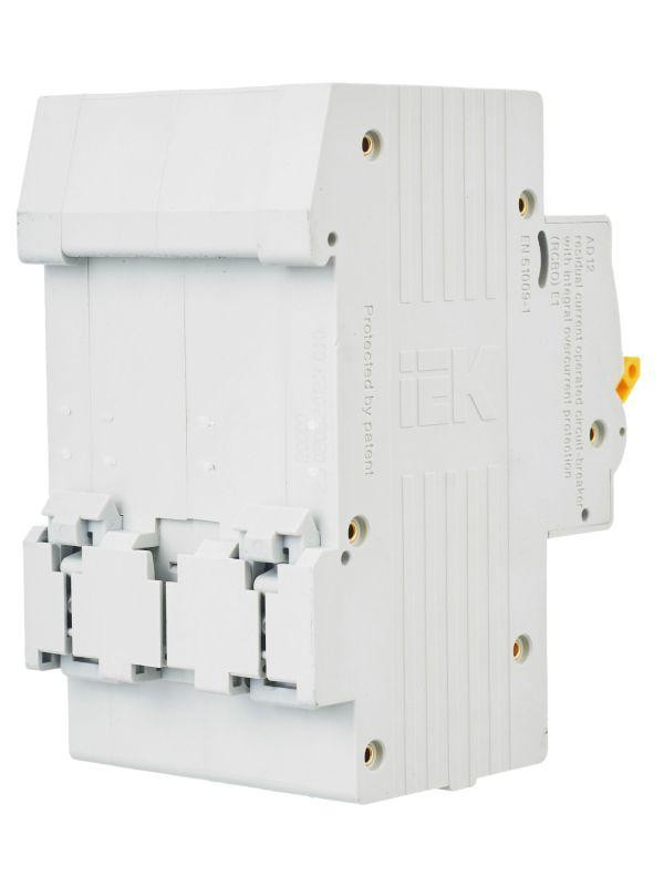 Выключатель автоматический дифференциального тока 2п C 10А 30мА тип AC 4.5кА АД-12 KARAT IEK MAD10-2-010-C-030