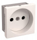 Розетка 1-м 2мод. РКС-20-20-П-К 10А IP20 45х45 без заземл. бел. PRIMER IEK CKK-40D-RSB2-K01-K