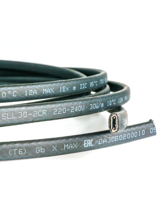 Кабель нагревательный саморег. строительного применения (трубы) 20Вт/м 16AWG термопласт Extherm SXLL20-2CR