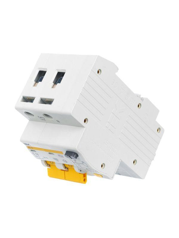 Выключатель автоматический дифференциального тока 2п C 16А 30мА тип AC 4.5кА АД-12 KARAT IEK MAD10-2-016-C-030