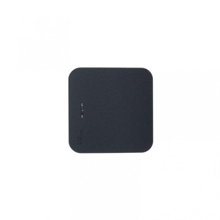 Выключатель 1-кл. ОП Blanca 10А IP20 (сх. 1) 250В с подсветкой с изолир. пластиной антрацит SE BLNVA101116