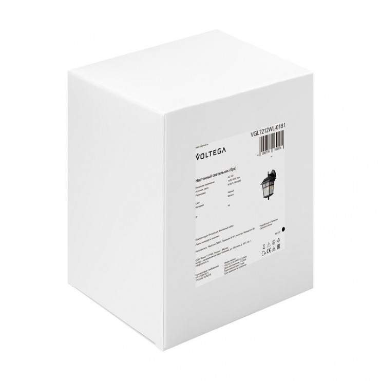 Светильник Eve 1х40Вт E27 IP44 бра настен. Voltega VGL7212WL-01B1