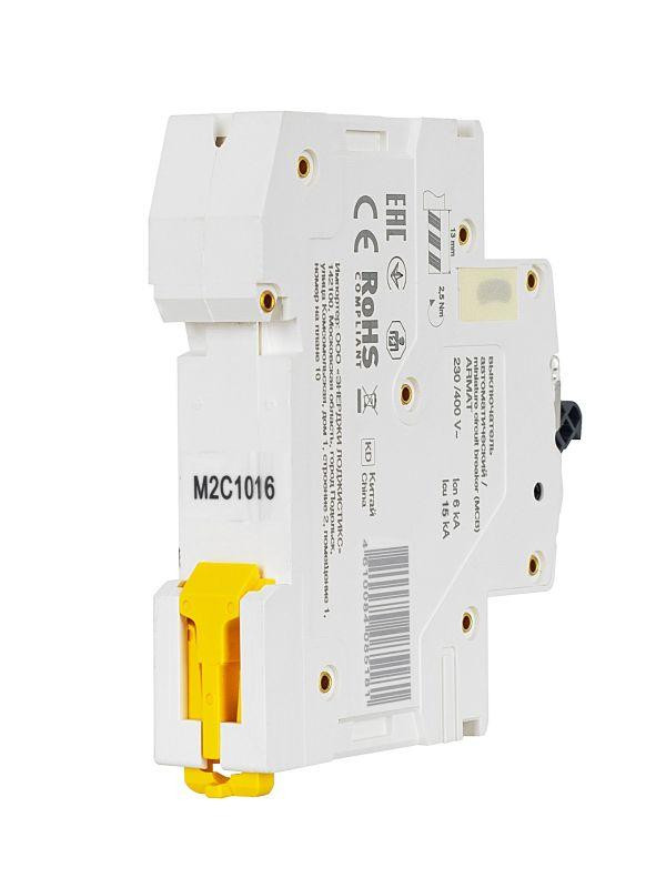 Выключатель автоматический модульный 1п C 10А M06N ARMAT IEK AR-M06N-1-C010