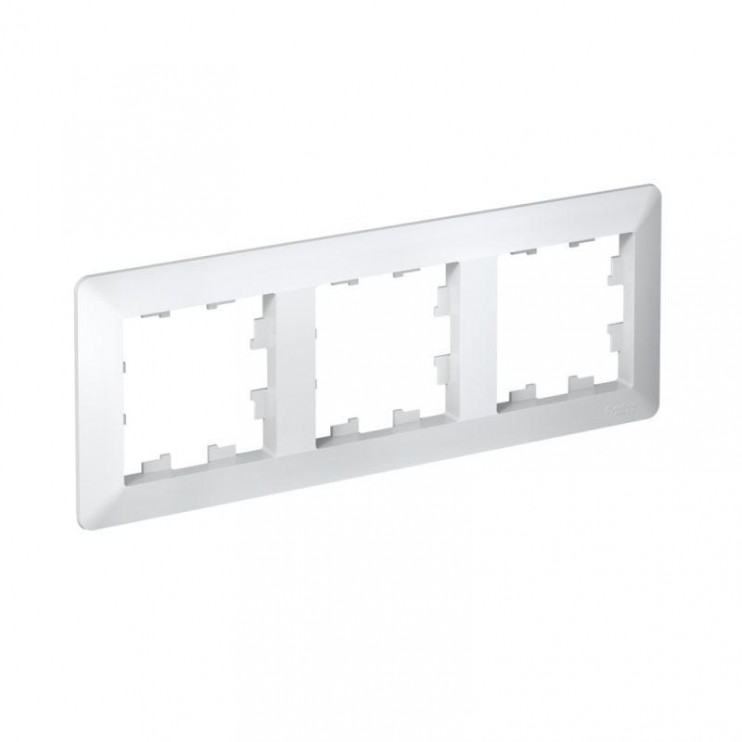 Рамка 3-м AtlasDesign Air бел./дым. бел. SE ATN220103