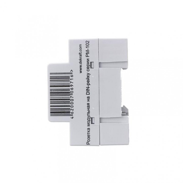Розетка модульная РМ-102 16А 220В 2P+PEN на DIN-рейку DEKraft 18012DEK