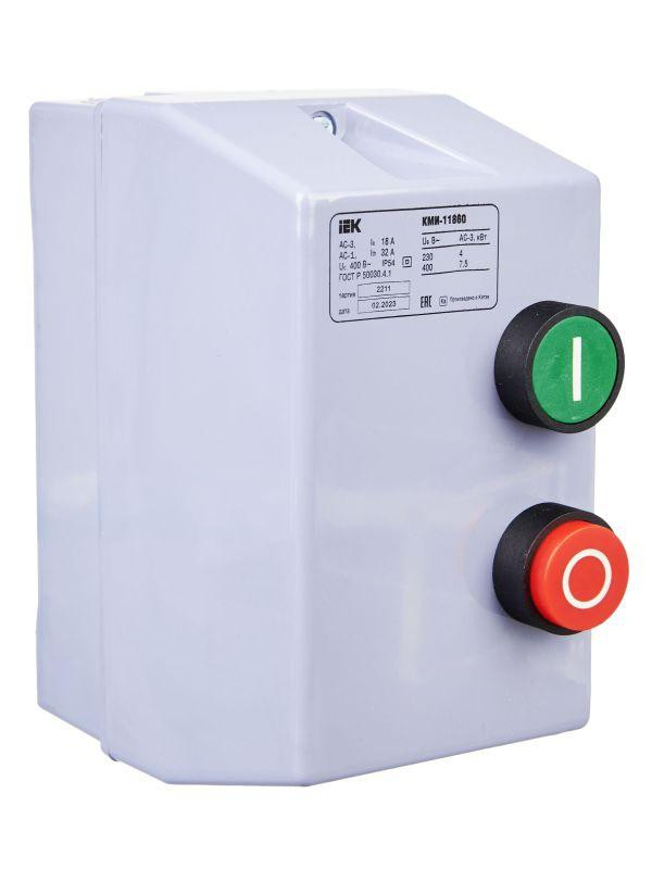 Контактор КМИ-11860 18А 380В/АС3 IP54 KARAT IEK KKM16-018-380-00