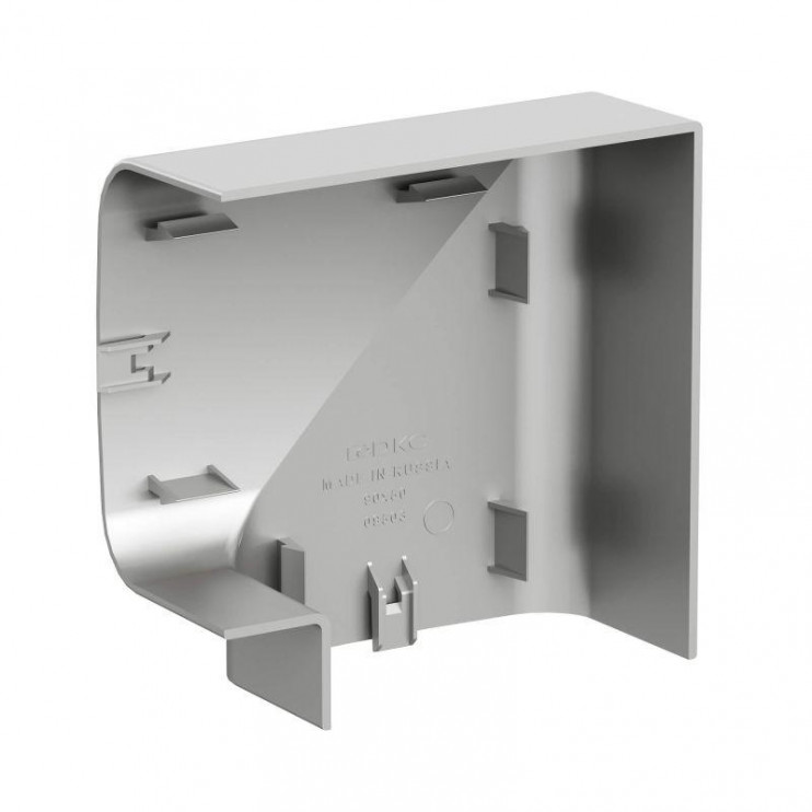 Угол для кабель-канала плоский изменяемый 90х50 с разделит. сер. метал. DKC 09503G