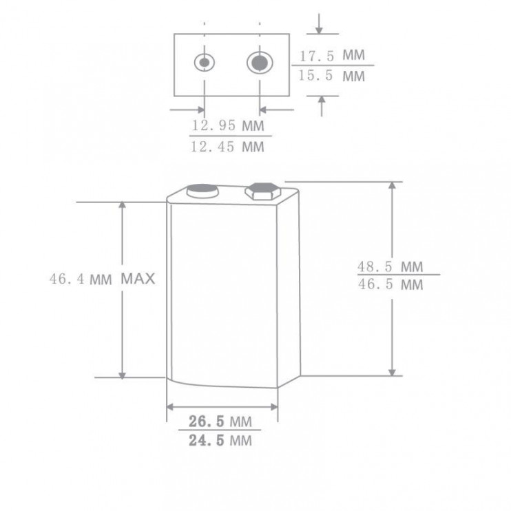Элемент питания алкалиновый "крона" 6LR61 9В Alkaline BL-1 (блист.1шт) Ergolux 11753