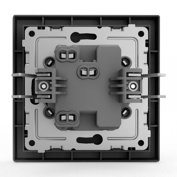 Выключатель 1-кл. СП Pixel 10А IP20 в сборе карбон TOKOV ELECTRIC TKE-PX-V1F-C14