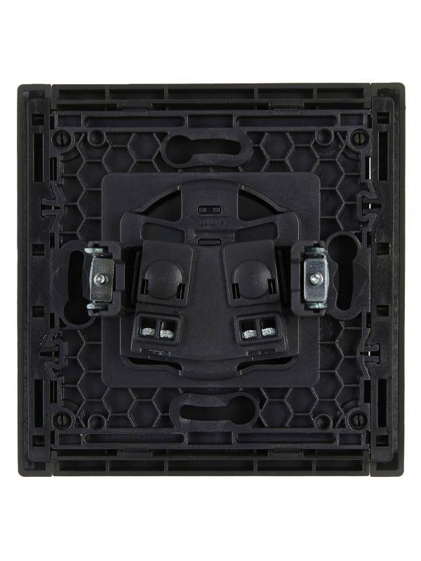 Розетка 1-м СП FORTE&PIANO FP318 10А без заземл. без защ. шторок винт. крепл. сер. IEK FP-R10-10-K03