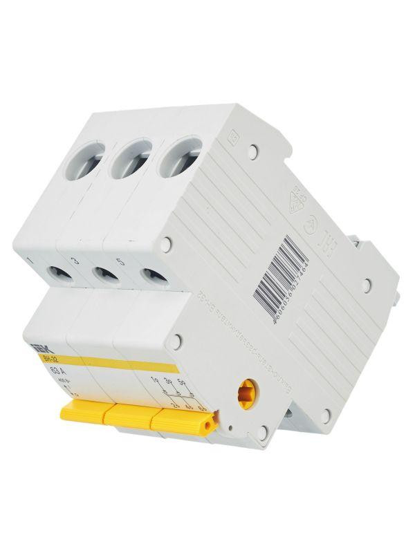 Выключатель нагрузки (мини-рубильник) 3п 63А ВН-32 KARAT IEK MNV10-3-063