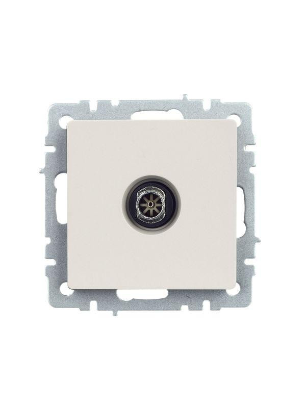 Розетка телевизионная оконечная TV СП Brite РТВ11-0-БрЖ механизм жемчуж. IEK BR-A10-O-K36