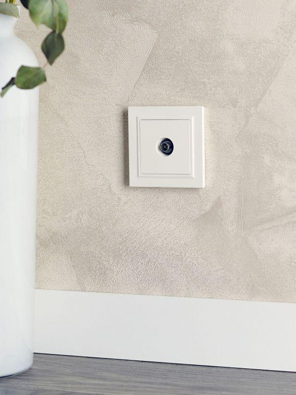 Розетка телевизионная оконечная TV СП Brite РТВ11-0-БрЖ механизм жемчуж. IEK BR-A10-O-K36