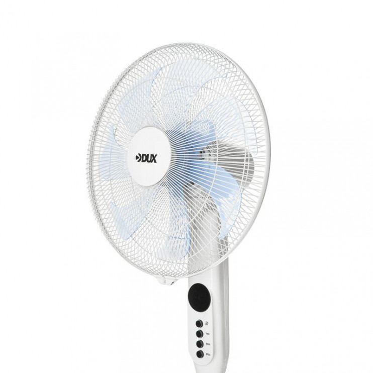 Вентилятор напольный 50Вт 7 лопастей д/у управление бел. DUX 60-0221