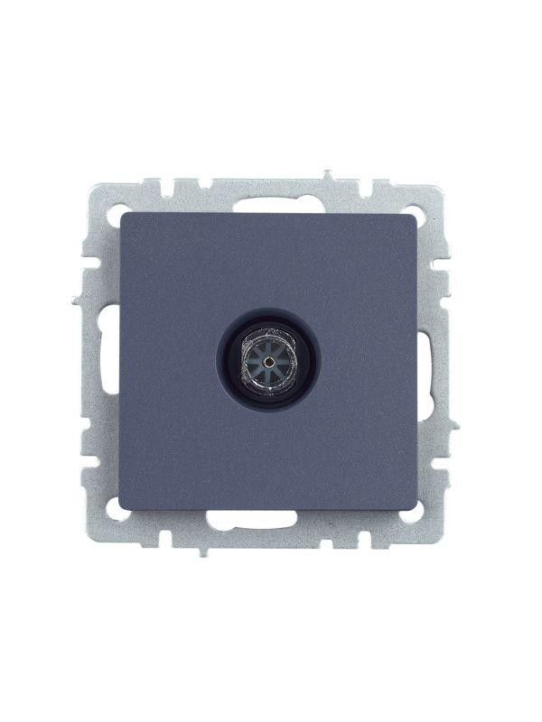 Розетка телевизионная оконечная TV СП Brite РТВ11-0-БрМ механизм маренго IEK BR-A10-O-K35