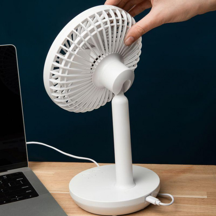 Вентилятор настольный 6Вт USB бел. DUX 60-0214