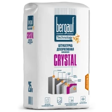 Штукатурка BERGAUF Crystal 1-1.5мм декоративная камешковая 25кг