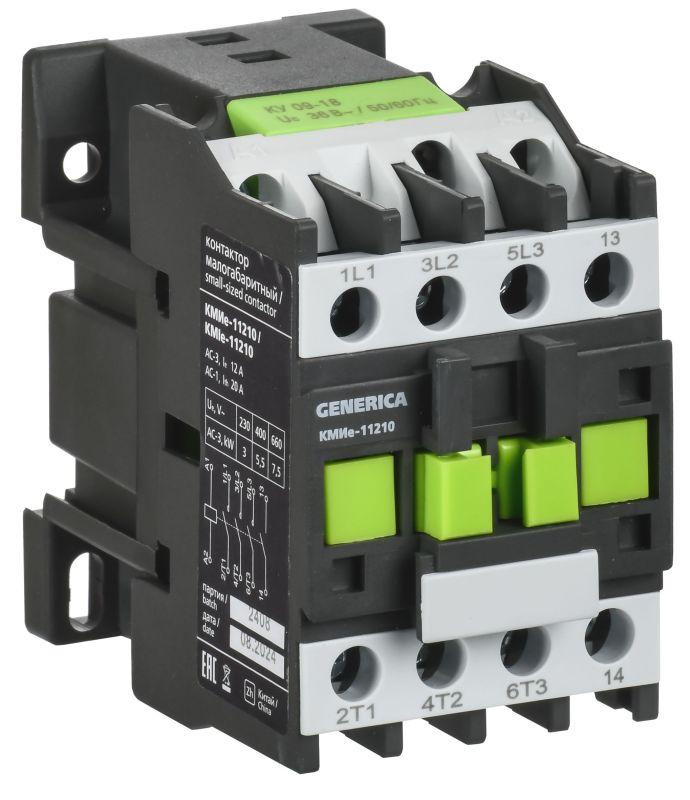 Контактор КМИе-11210 12А 36В/АС3 1НО GENERICA KKME11-012-036-10