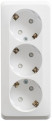 Розетка 3-м ОП Этюд 16А IP20 250В с заземл. защ. шторки бел. SE PA16-012B