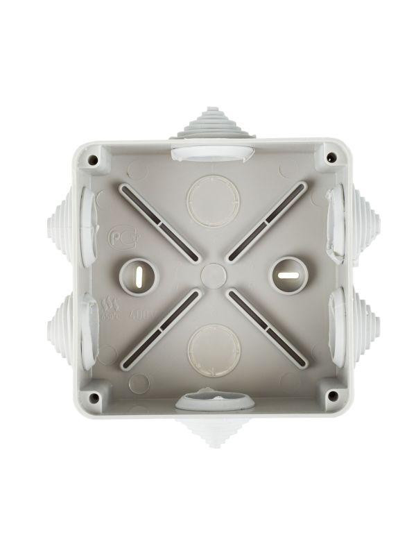 Коробка распаячная ОП 100х100х50 IP44 KM41233 (6 каб. ввод.) IEK UKO11-100-100-050-K41-44