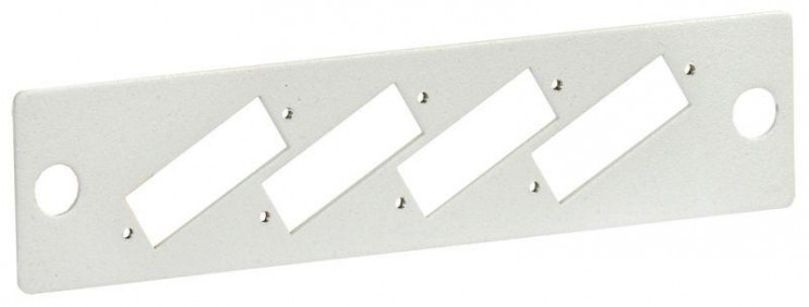 Панель для 4-х оптических адаптеров (SC-Duplex в 19дюйм кросс) ITK FOBX-P8-SCDX