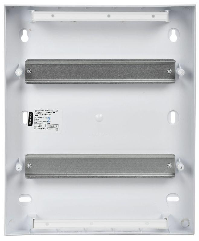 Корпус пластиковый ЩРН-П-24 бел. дверь IP41 GENERICA MKP13-N-24-41-K01-G
