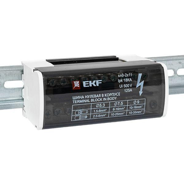 Шина нулевая в корпусе 2х11 EKF sn0-2x11
