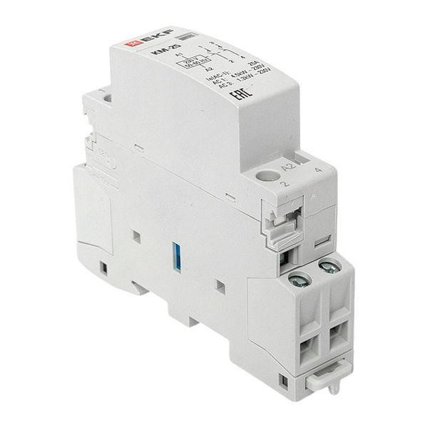 Контактор модульный КМ 25А 2NО (1 мод.) EKF km-1-25-20