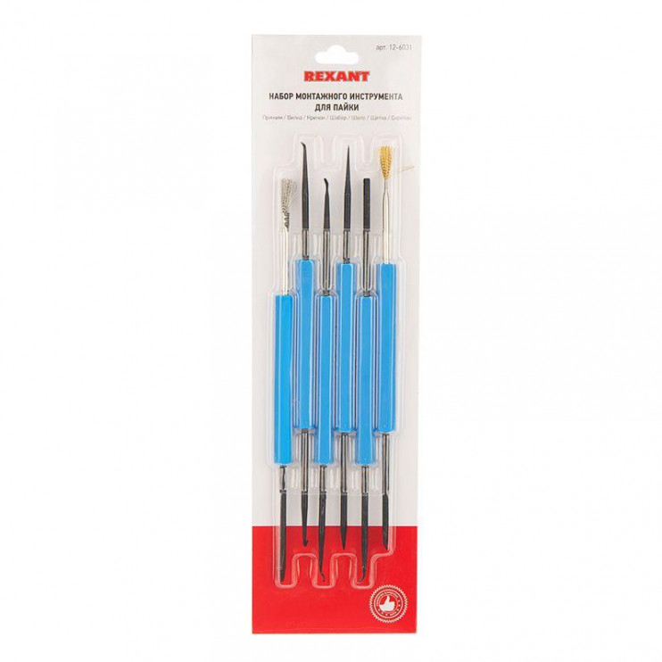 Набор для пайки (CT-3616) (ZD-151) (6 предметов) Rexant 12-6031