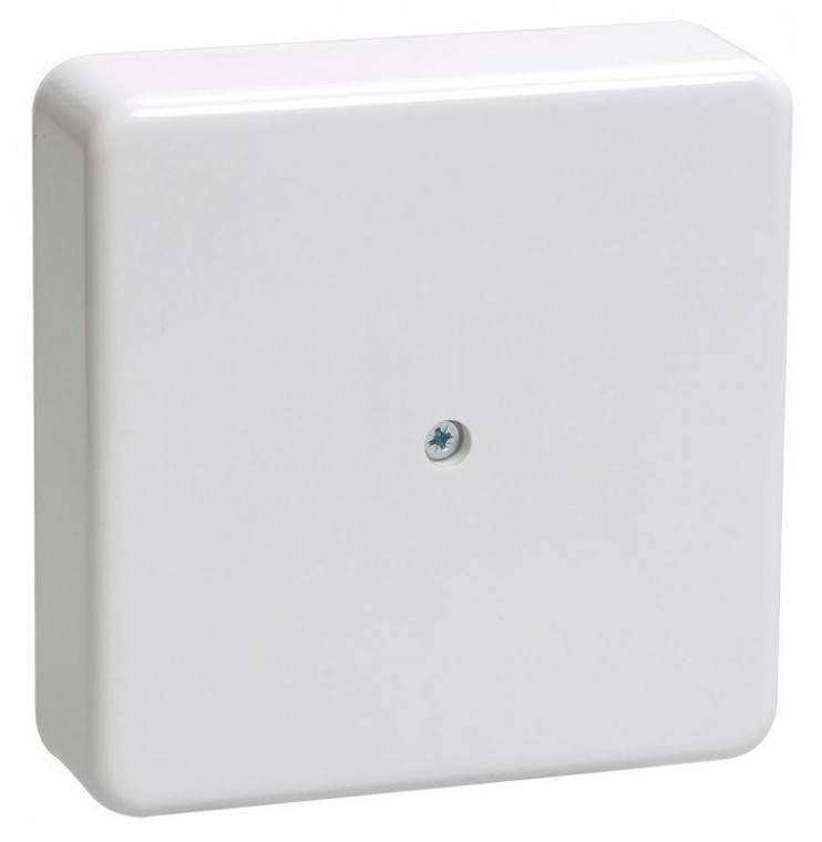 Коробка распаячная ОП 75х75х20 IP40 КМ41212-01 (6 клем. 6кв.мм) бел. IEK UKO10-075-075-020-K01