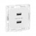 Розетка USB 2-м Стокгольм 2.1А механизм бел. PROxima EKF EYR16-028-10-2USB