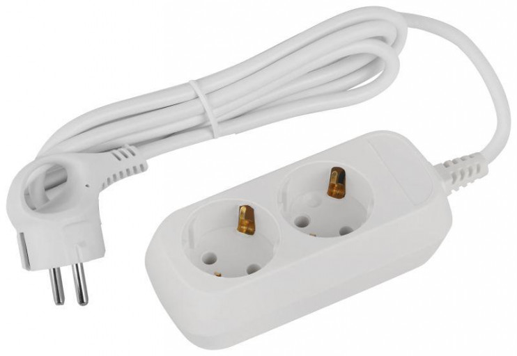 Удлинитель электрический UDL-16-215-E Greenline 2 розетки с заземлением 1.5м ПВС 3х1кв.мм Эра Б0065079
