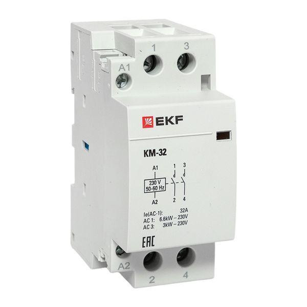 Контактор модульный КМ 32А 2NО (2 мод.) EKF km-2-32-20