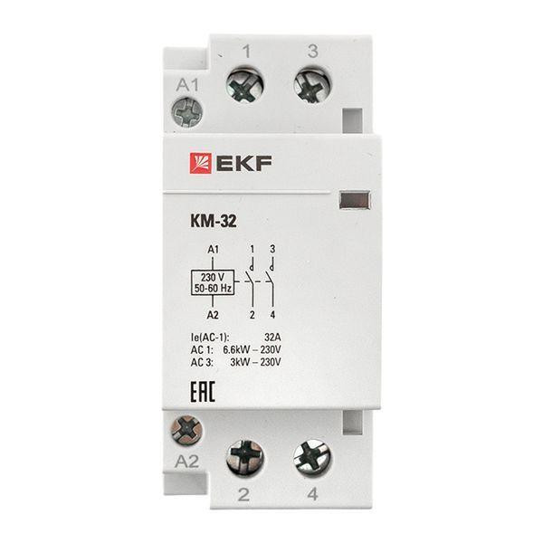 Контактор модульный КМ 32А 2NО (2 мод.) EKF km-2-32-20