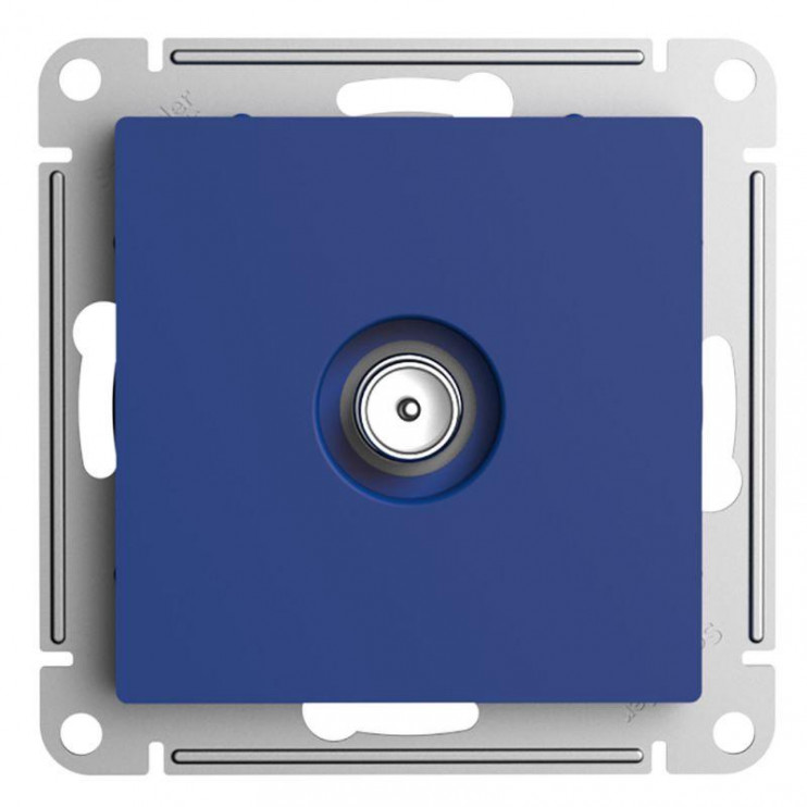 Розетка телевизионная оконечная TV AtlasDesign 1дБ механизм аквамарин SE ATN001191