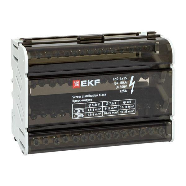 Шина нулевая в корпусе 4х15 EKF sn0-4x15